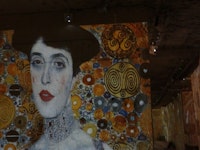 Famous Impressionist Art displayed on Box Cave walls 'Carriers de Luminers'
