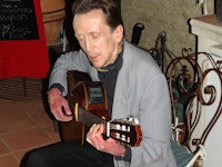 Michel Eliard entertaining with his fabulous classical guitar